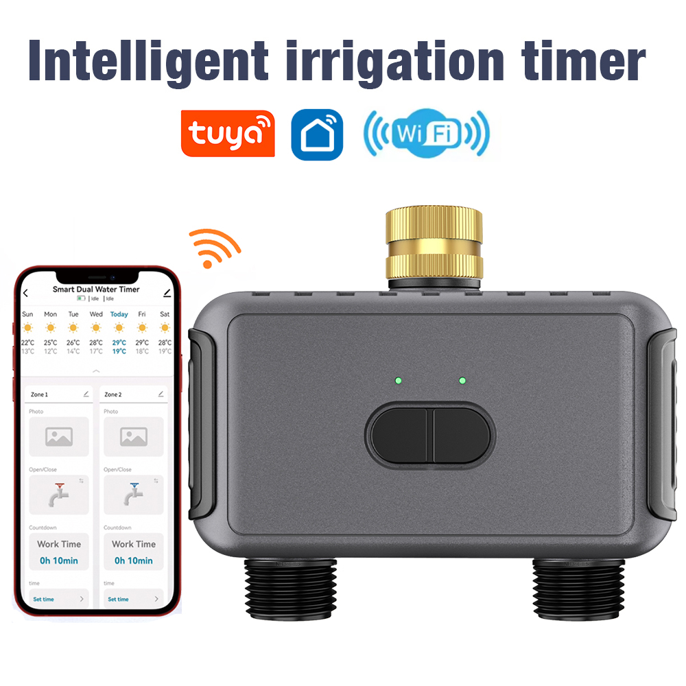 Smart Garden Project - Wifi Automatische watertimer Dubbele slang Tuinirrigatie