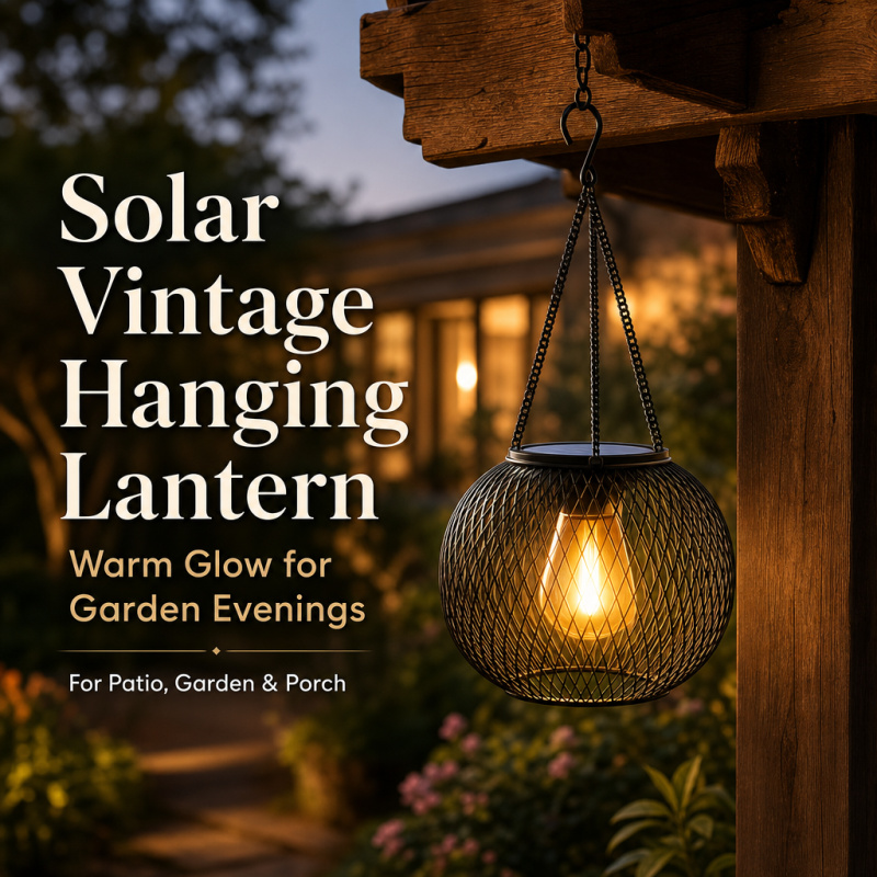 Smart Garden Lamp - Op zonne-energie werkende LED hangende vloerlamp