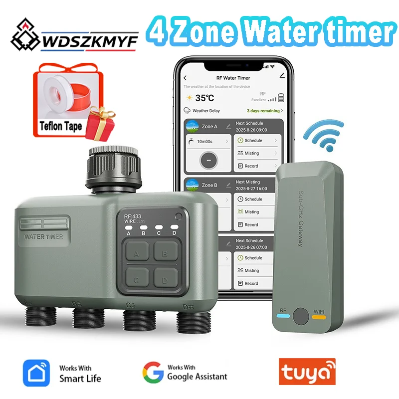 Smart Garden Project - Zelfwatergevend plantensysteem WiFi Smart Timer RF433