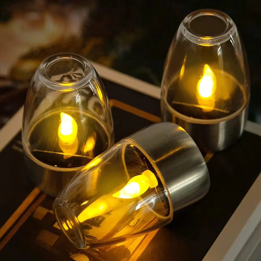 Smart Garden Spotlights - LED roestvrijstalen zonne-kaarsverlichting buitenterras tuin zonne-lamp