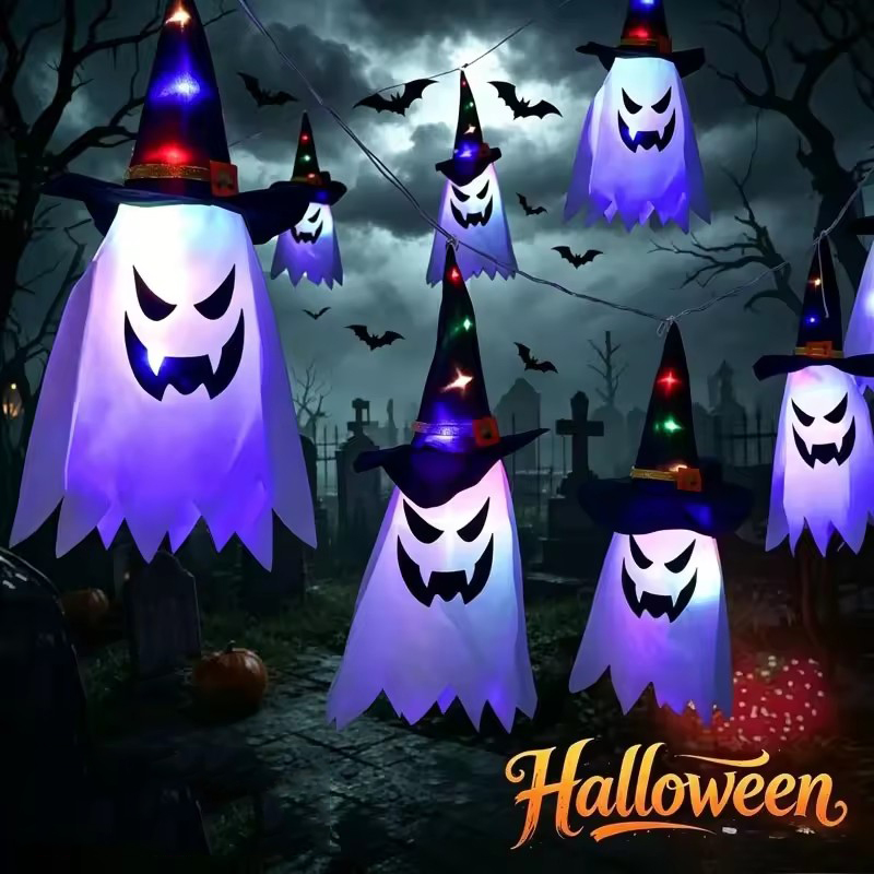 Smart Garden Indoor - Halloween Gloeiende Heksenhoed Lantaarns Hangende Decoratie