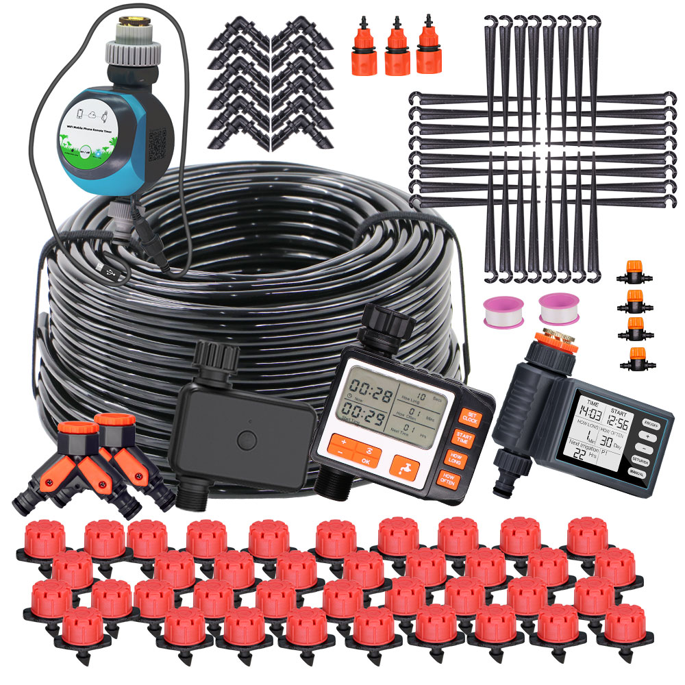 Smart Garden Project - 50-5M 1/4 ''Verstelbare Druppelaars Automatische Bewateringsset