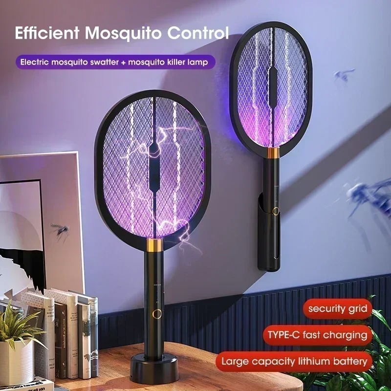 Smart Garden Indoor - Oplaadbare 3000V elektrische muggenracket met UV-licht