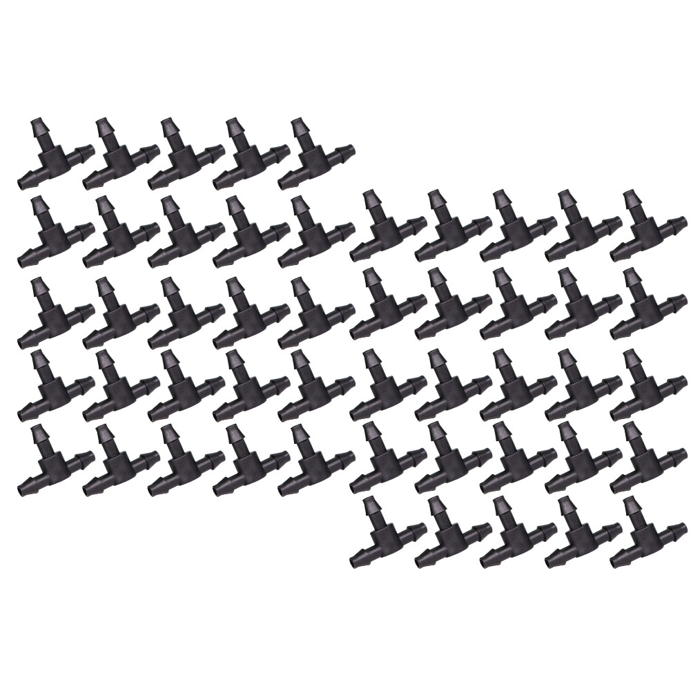 Smart Garden Sprinkler System - 50 Stuks Zwart 1/4 Inch Prikkeldraad